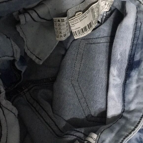 Mng by mango jeans womens size 6 Ella tie-dye low-rise coastal two-tone cool - Picture 8 of 16